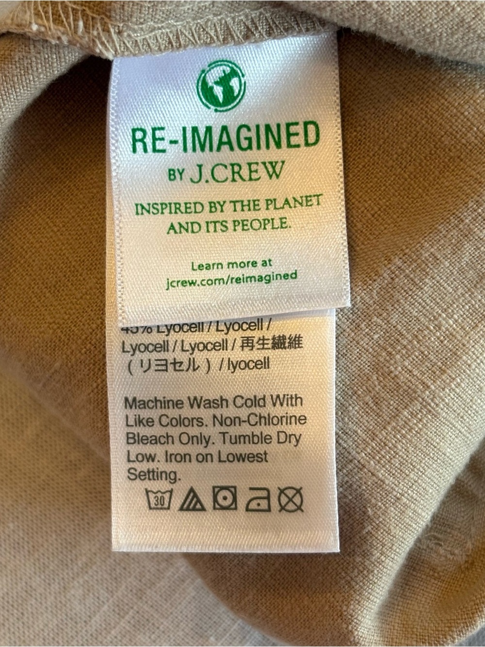 J. Crew Women’s Almond Biscotti Drawstring Linen Blend Pants Xl - Picture 5 of 9
